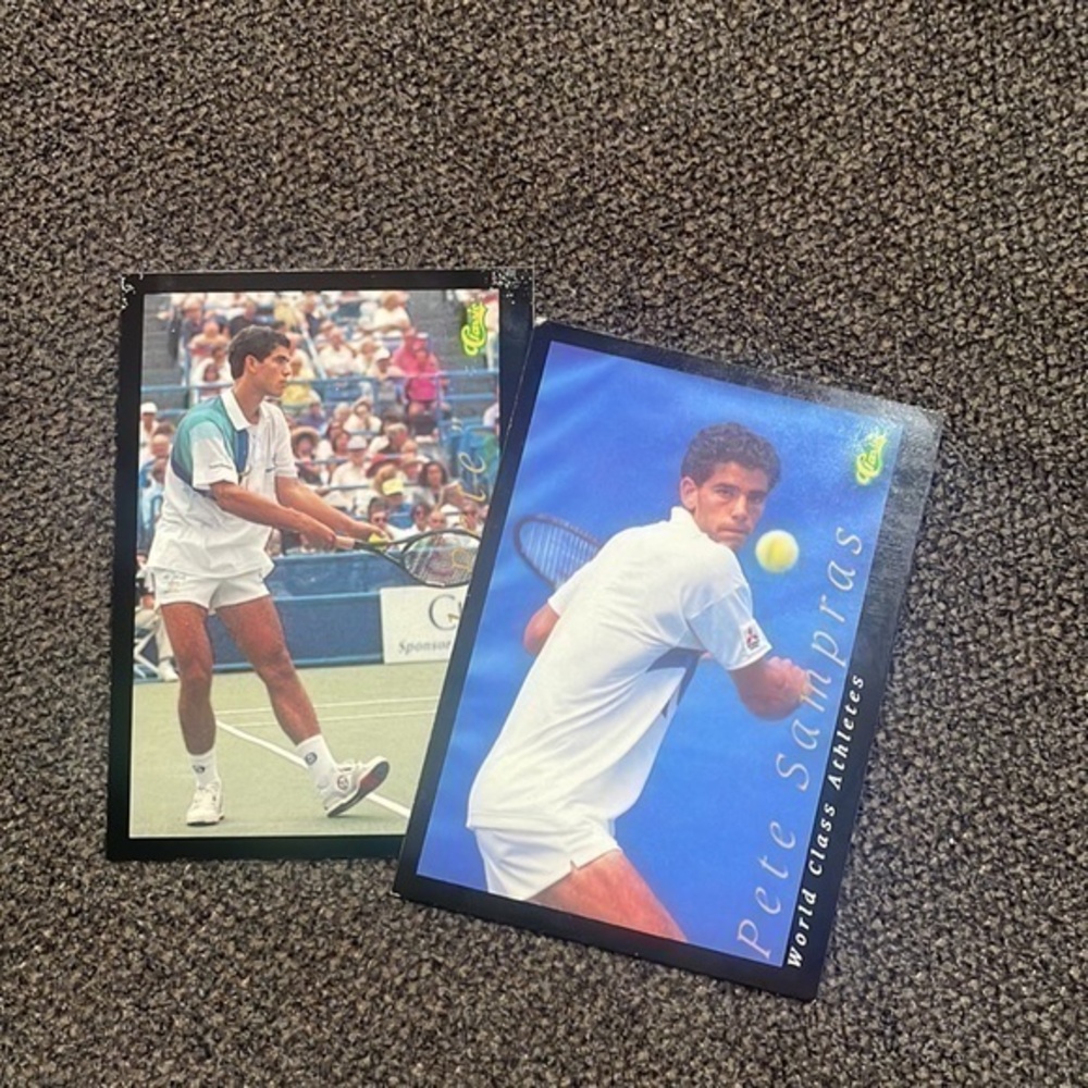 1992 CLASSIC World class Athletes “PETE SAMPRAS” pistol pete tennis star cards